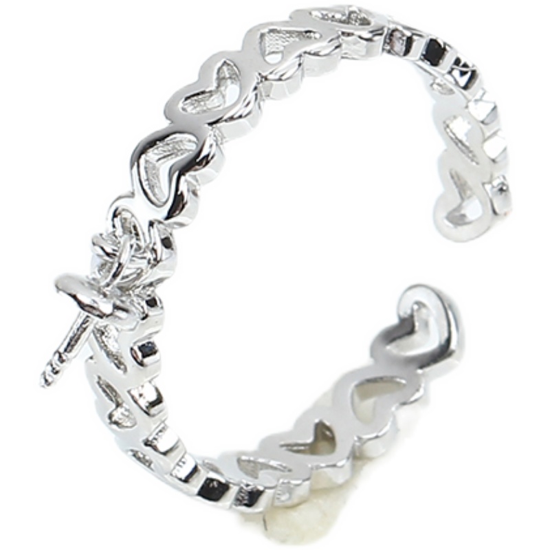 Ring Blank Adjustable - JZ075 Bague ajustable en cuivre plaqué