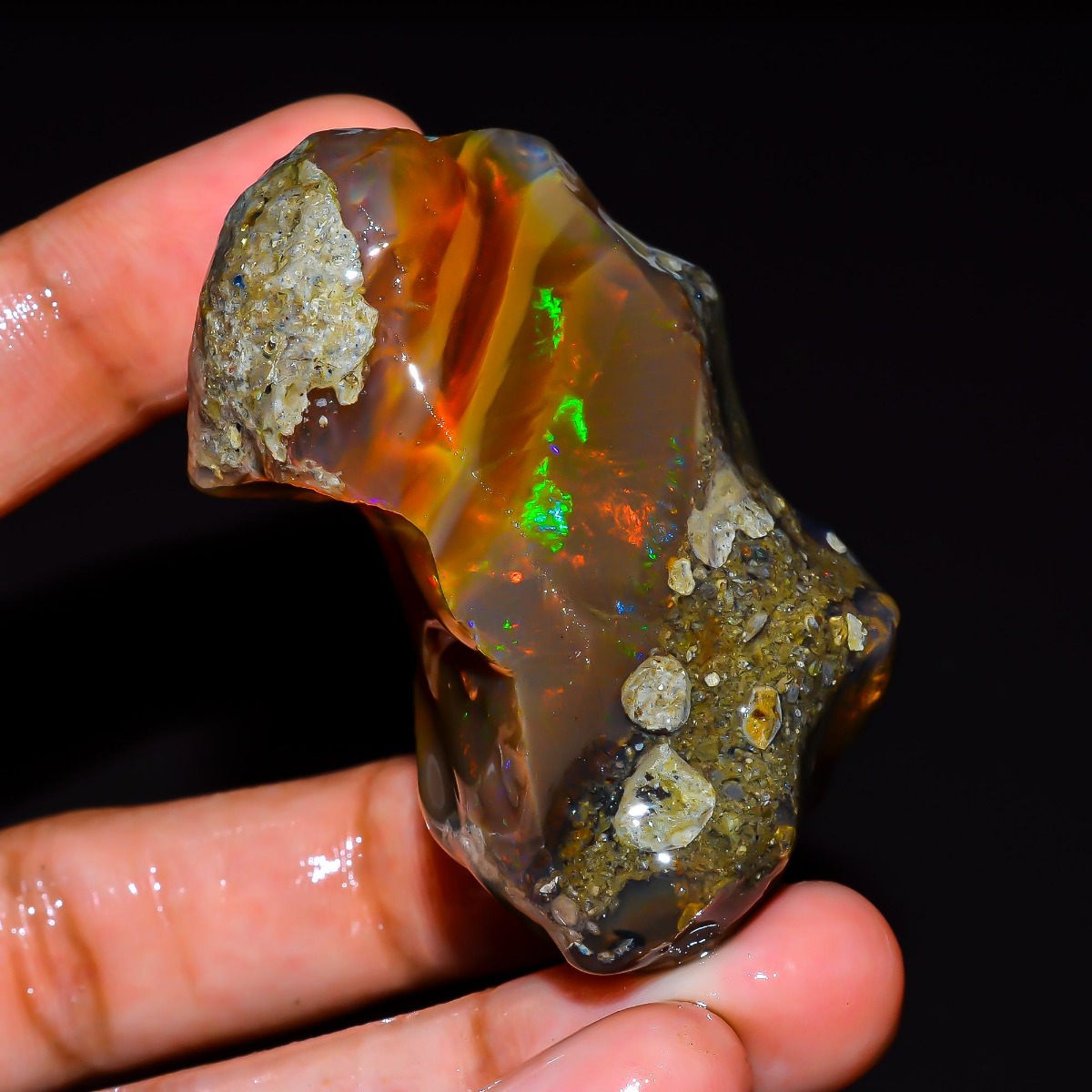 Jewelry Making Raw Materials - Opale d'Éthiopie naturelle brute 25-80 carats,