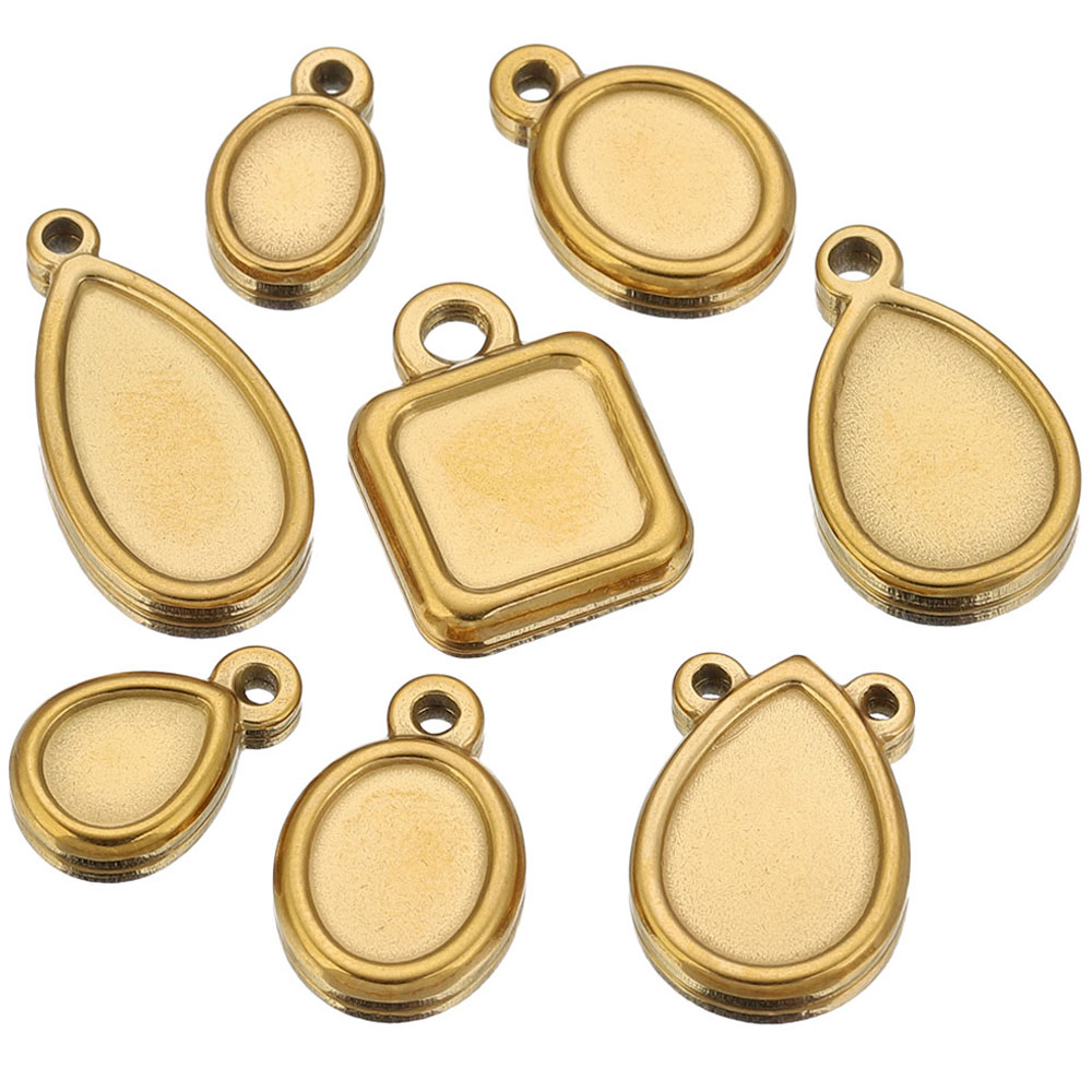 Pendant Blank Bezel - 5 pièces de supports de pendentifs
