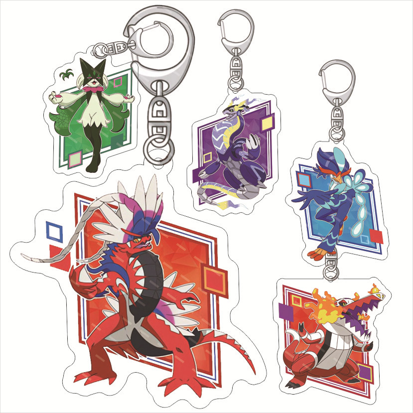 Jewelry Making Resin - Porte-clés amusant en acrylique Pokémon Miraidon