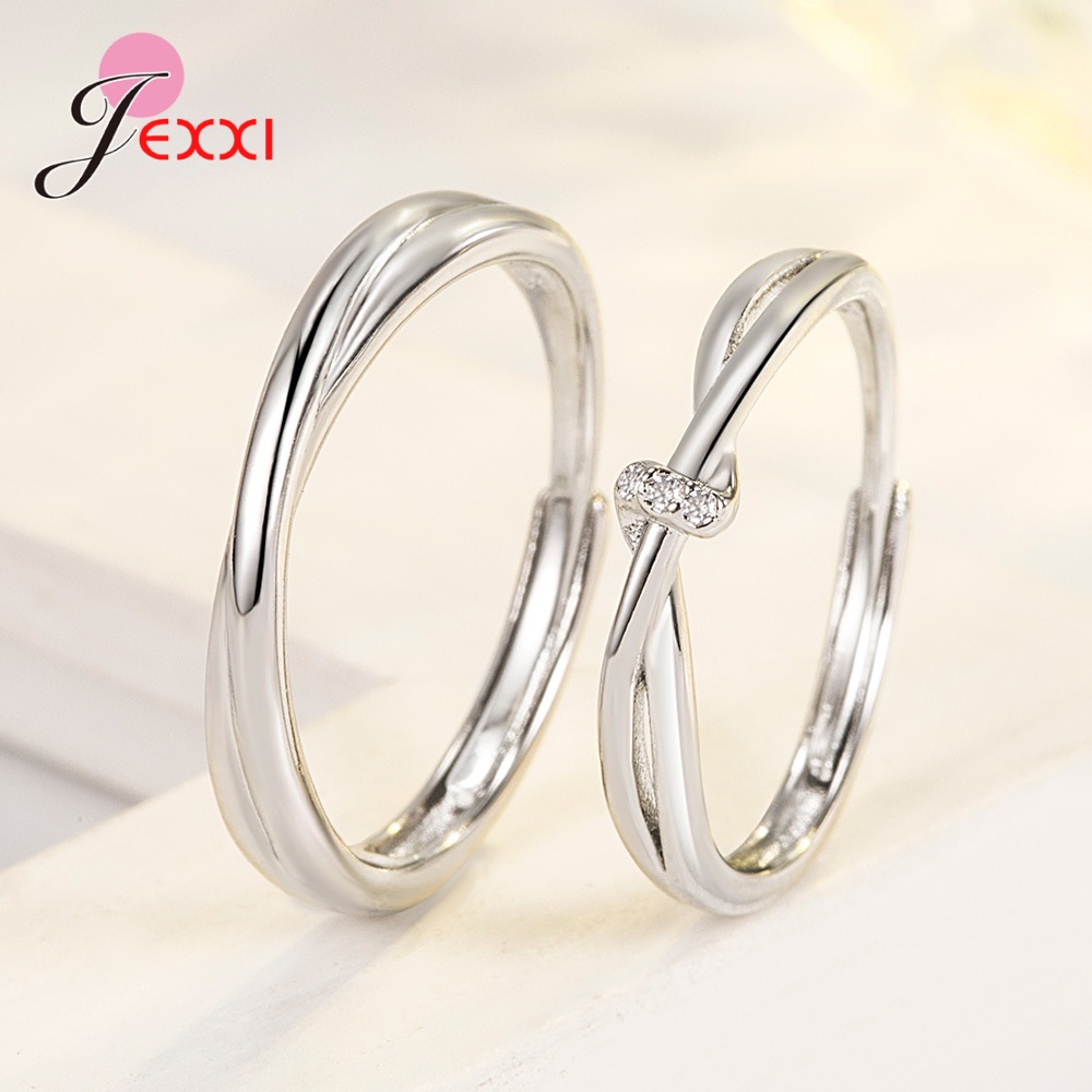Ring Blank Adjustable - Bague de fiançailles en argent Sterling