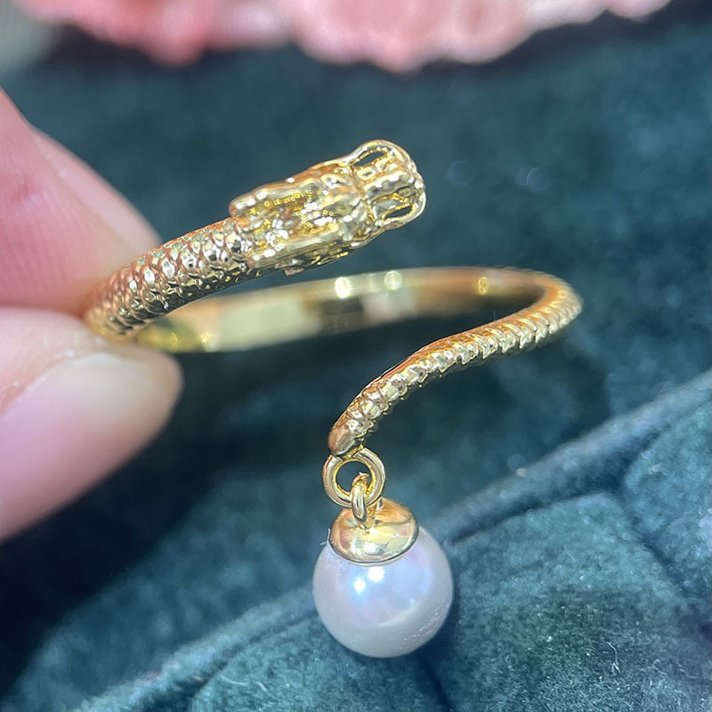 Ring Blank Adjustable - JZ047 Bague en cuivre plaqué or,
