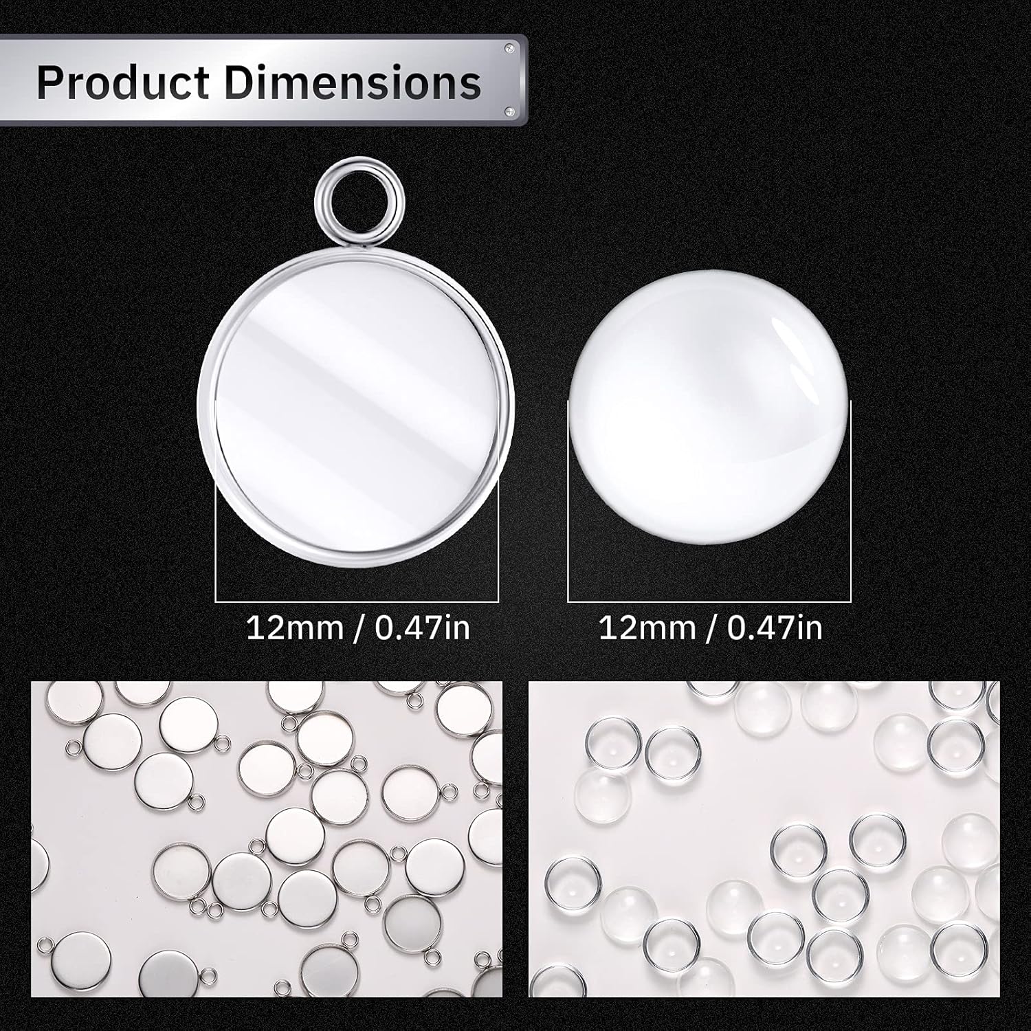 20 pièces en acier inoxydable  - Pendant Blank Bezel avis et prix