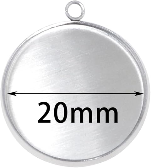 20 pièces en acier inoxydable  - Pendant Blank Bezel avis et prix