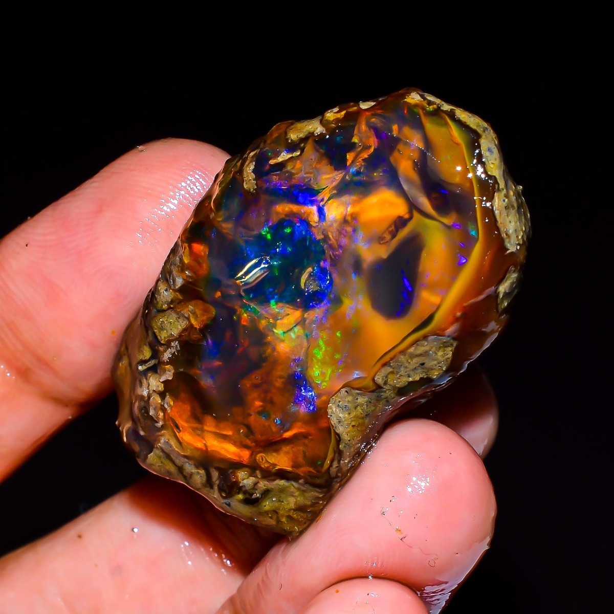 Opale éthiopienne naturelle br - Jewelry Making Raw Materials avis et prix