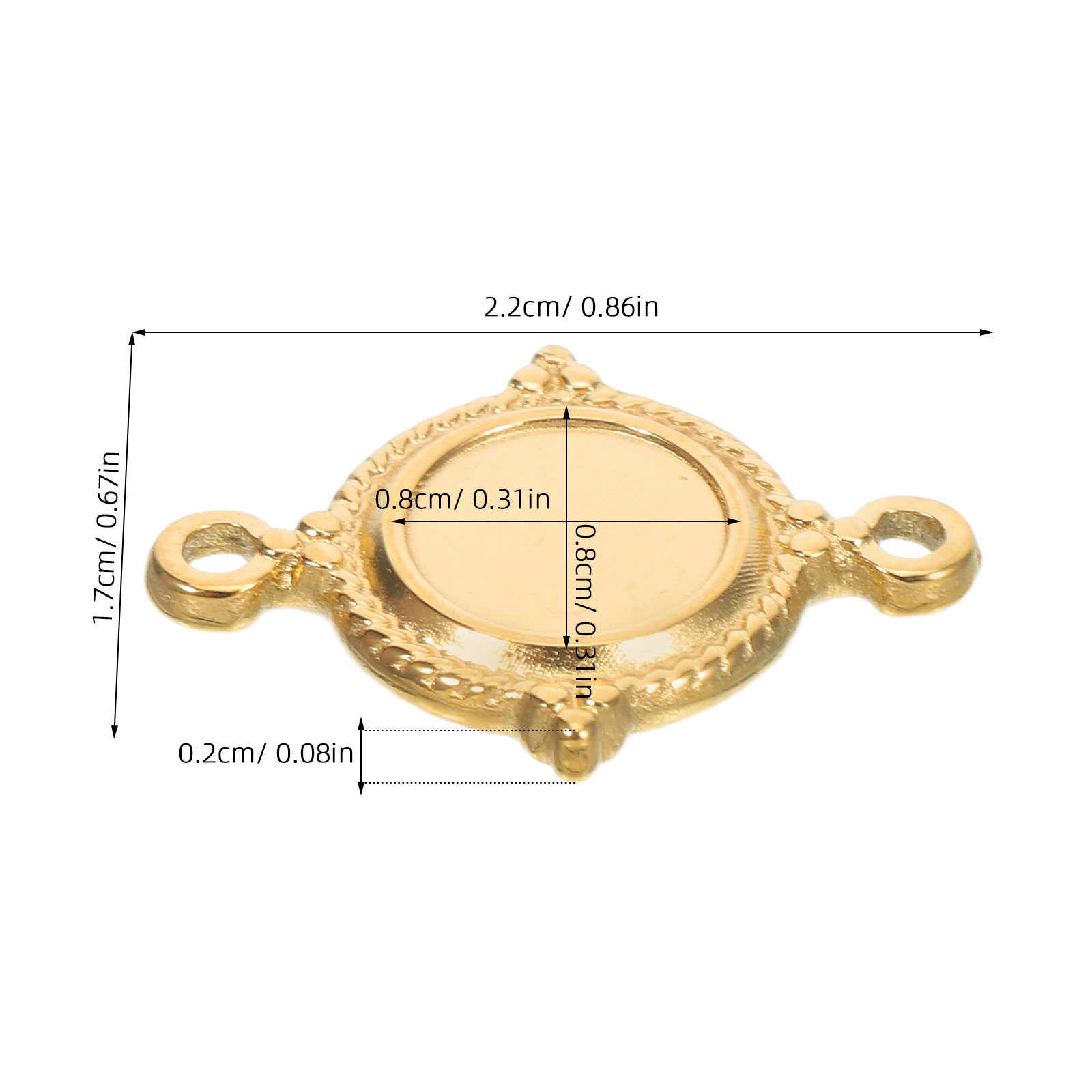 6 pièces de supports de penden - Pendant Blank Bezel avis et prix