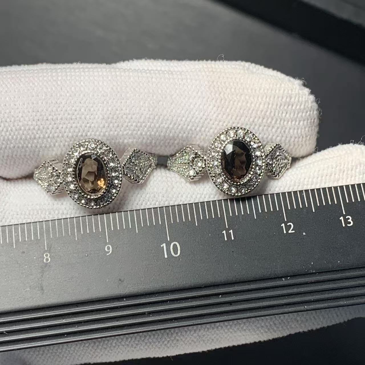 Bague en Quartz fumé naturel M - Ring Blank Adjustable avis et prix