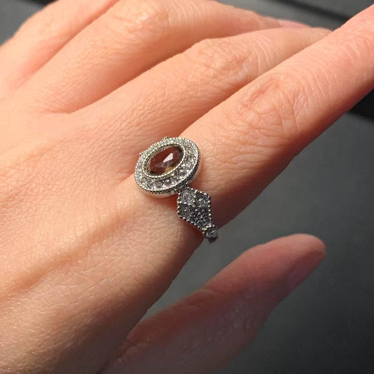Bague en Quartz fumé naturel M - Ring Blank Adjustable avis et prix