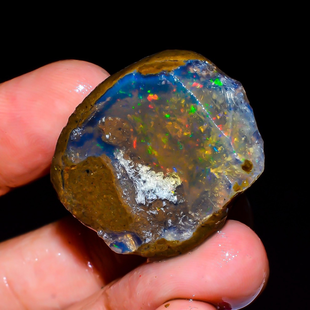 Opale éthiopienne naturelle br - Jewelry Making Raw Materials avis et prix