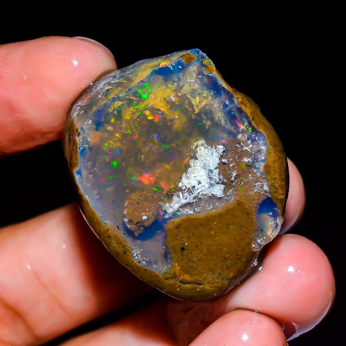 Opale éthiopienne naturelle br - Jewelry Making Raw Materials avis et prix