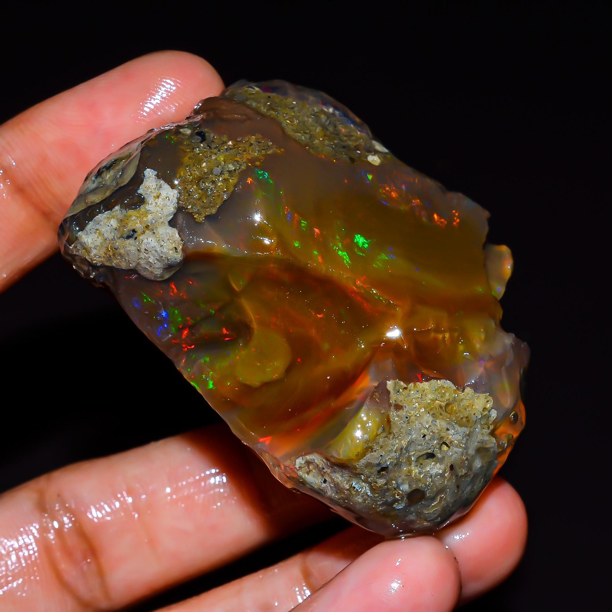 Opale d'Éthiopie naturelle bru - Jewelry Making Raw Materials avis et prix