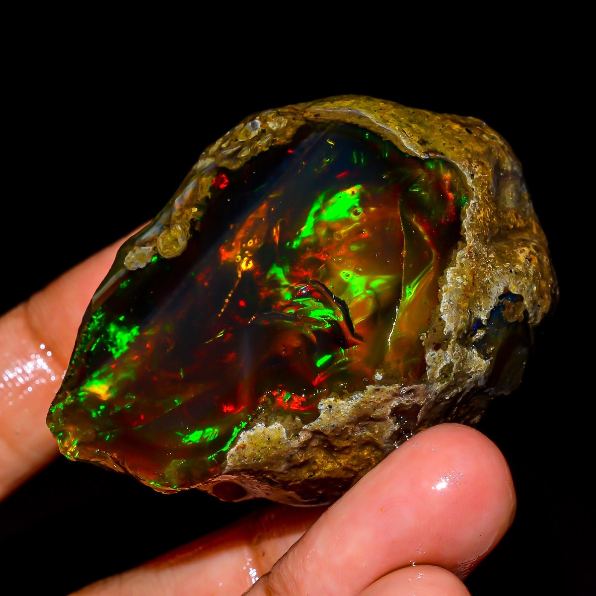 Opale éthiopienne naturelle br - Jewelry Making Raw Materials avis et prix