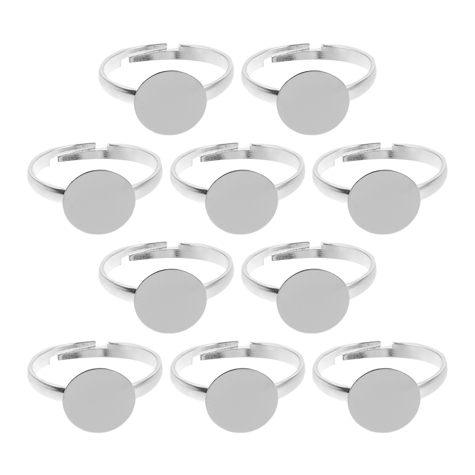 10 Pièces Bases de Bagues Méta - Ring Blank Adjustable avis et prix