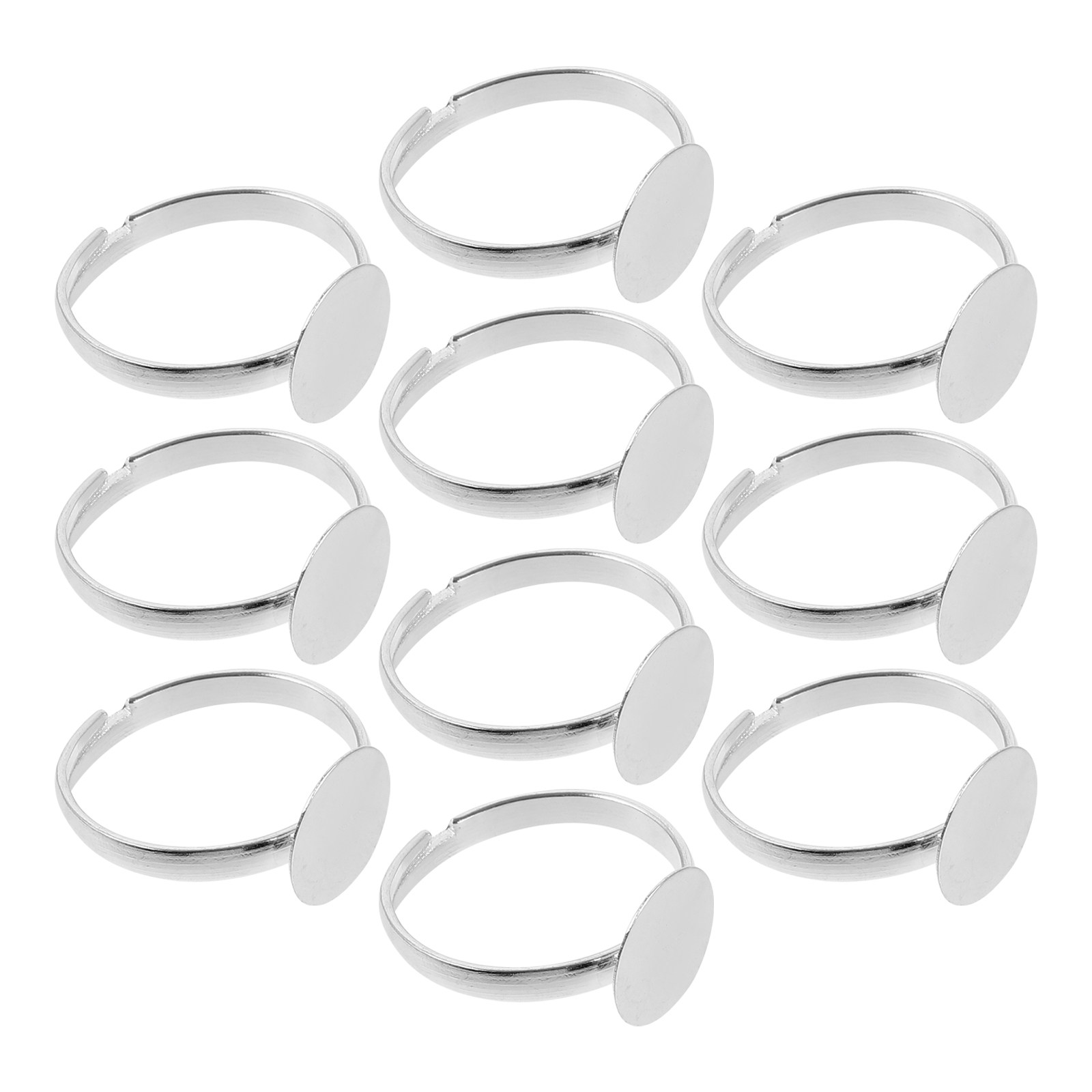 10 Pièces Bases de Bagues Méta - Ring Blank Adjustable avis et prix