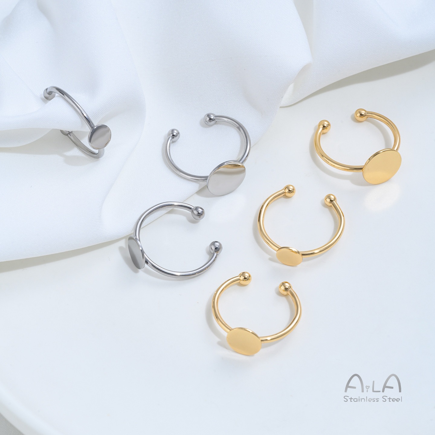 Bague plate en acier titane in - Ring Blank Adjustable avis et prix