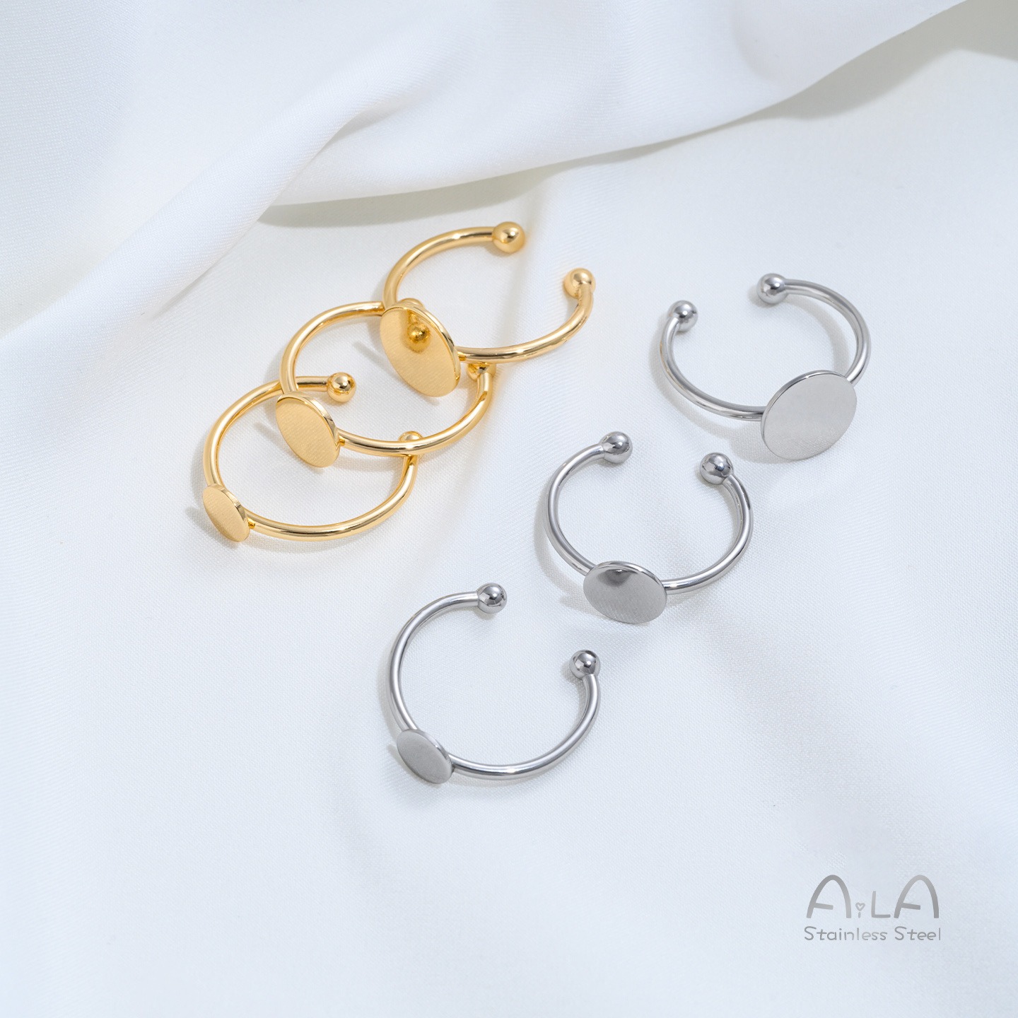 Bague plate en acier titane in - Ring Blank Adjustable avis et prix