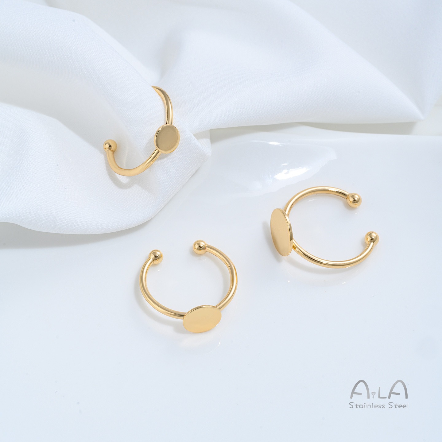 Bague plate en acier titane in - Ring Blank Adjustable avis et prix