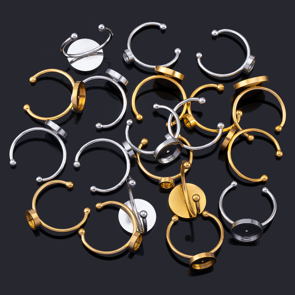 10 pièces réglable ouvert bagu - Ring Blank Adjustable avis et prix