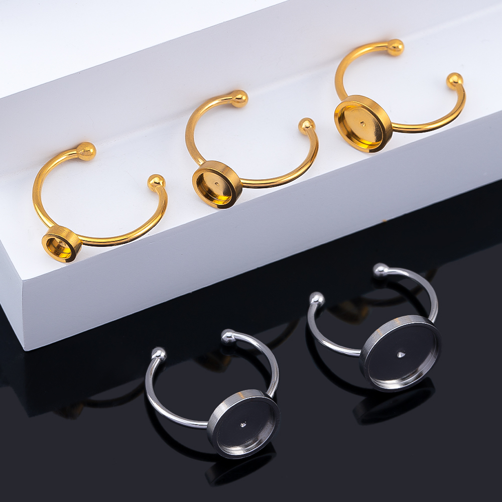 10 pièces réglable ouvert bagu - Ring Blank Adjustable avis et prix