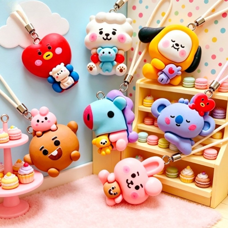 Breloques en résine BT21, 7 pi - Jewelry Making Resin avis et prix