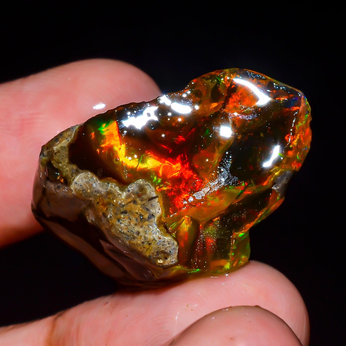 Opale d'Éthiopie naturelle bru - Jewelry Making Raw Materials avis et prix