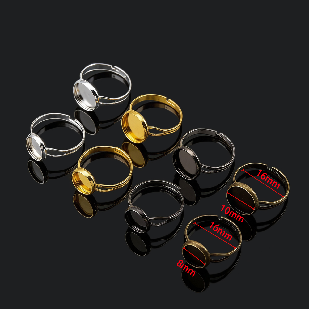 Lot de 10 bases de bague ajust - Ring Blank Adjustable avis et prix