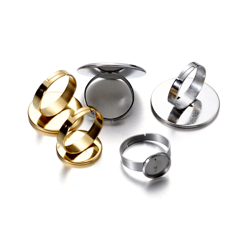 10 pièces de bases de bague aj - Ring Blank Adjustable avis et prix