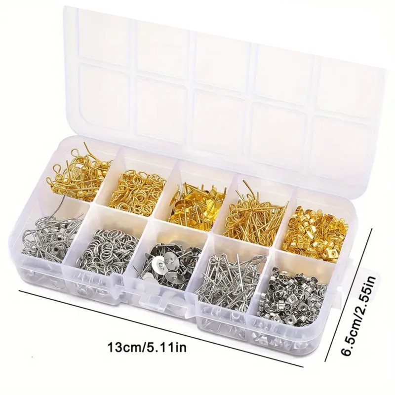 1 ensemble de crochets d'oreil - Jewelry Making Organizer avis et prix